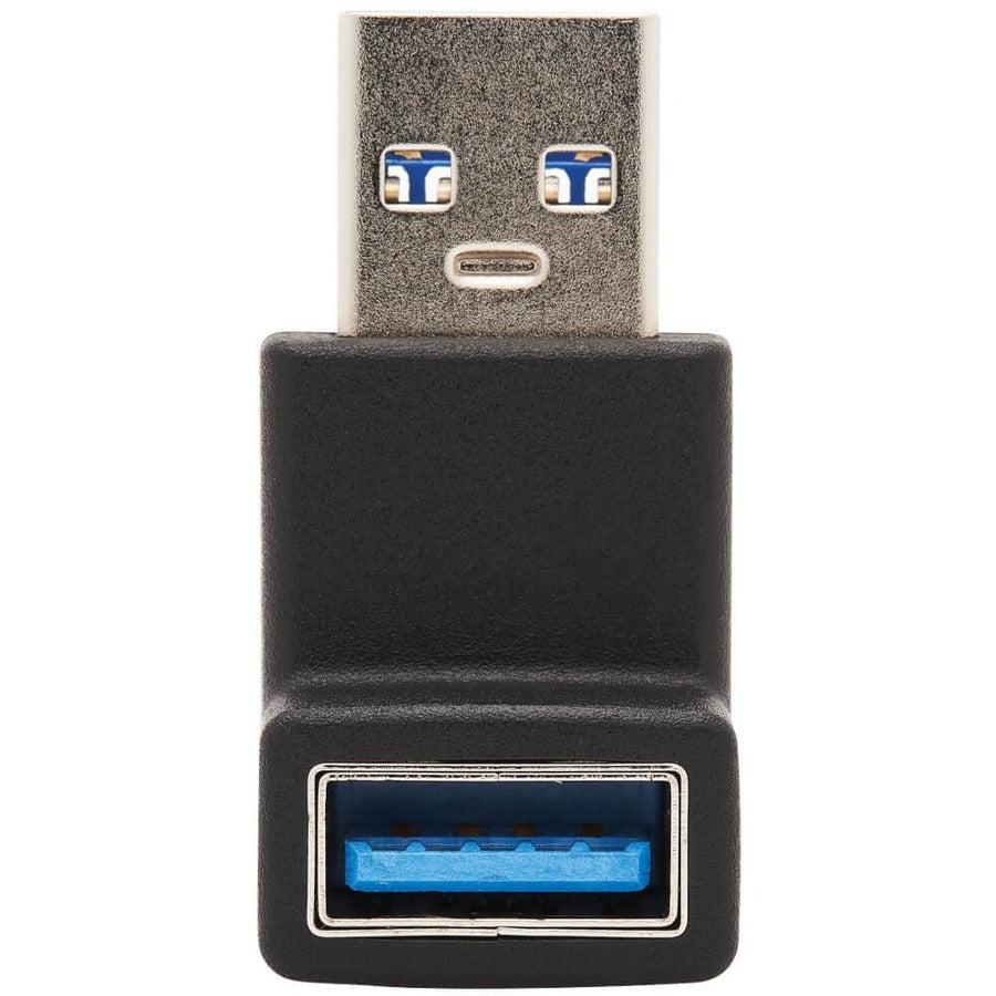 Tripp Lite U324-000-Up Usb 3.0 Superspeed Adapter - Usb-A To Usb-A, M/F, Up Angle, Black
