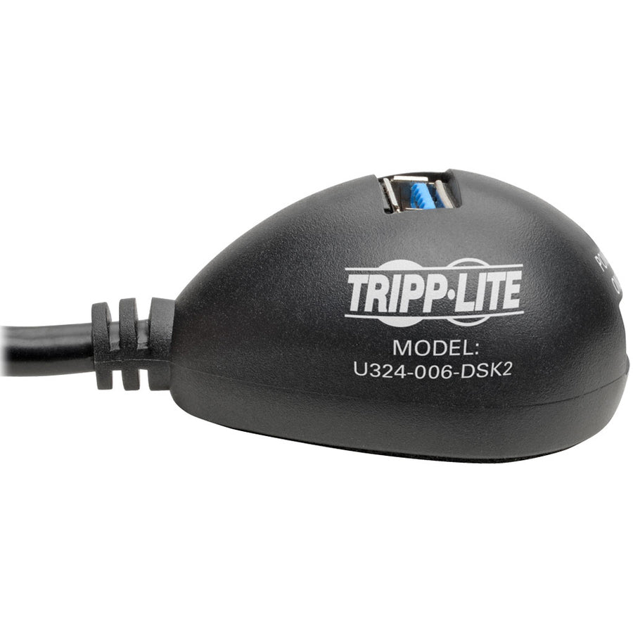 Tripp Lite U324-006-Dsk2 2-Port Usb 3.0 Superspeed Desktop Extension Cable (M/2Xf), 6 Ft. (1.83 M)