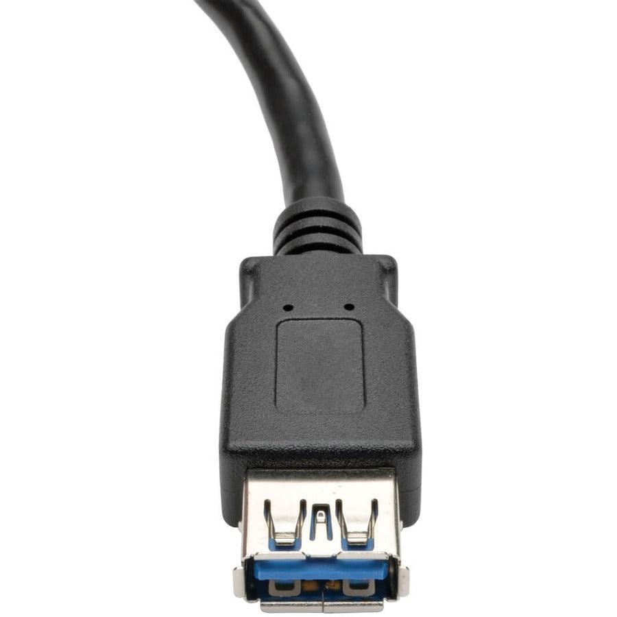 Tripp Lite U324-06N-Bk Usb 3.0 Superspeed Type-A Extension Cable (M/F), Black, 6-In. (15.24 Cm)