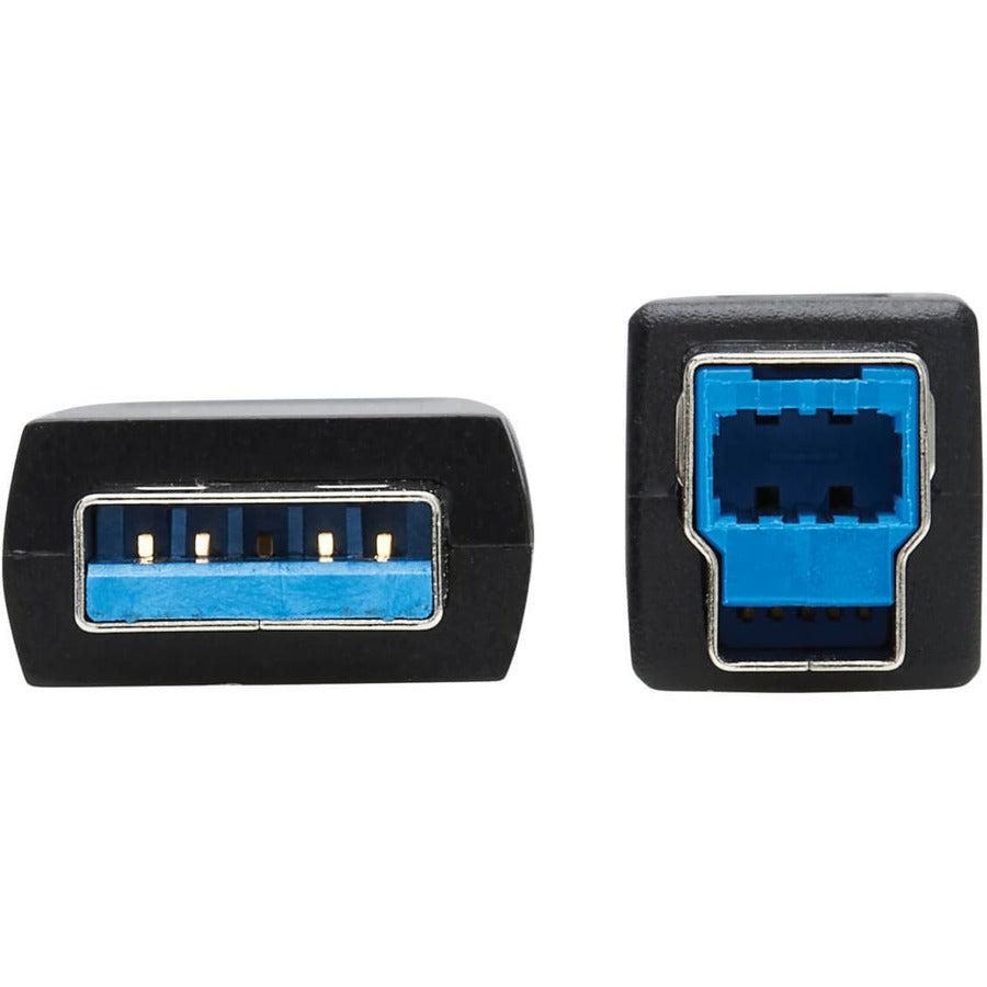 Tripp Lite U328F-15M Usb 3.2 Gen 1 Plenum-Rated Fiber Active Optical Cable (Aoc) - A/B M/M, Black, 15 M