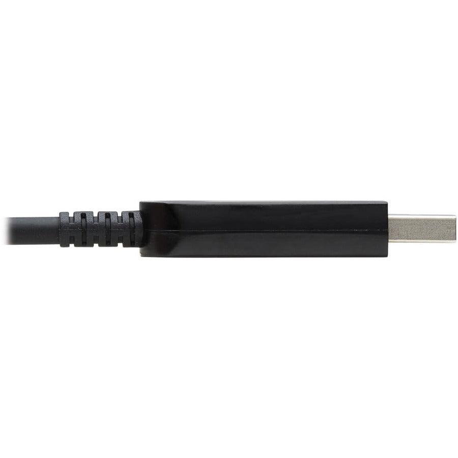 Tripp Lite U328F-30M Usb 3.2 Gen 1 Plenum-Rated Fiber Active Optical Cable (Aoc) - A/B M/M, Black, 30 M