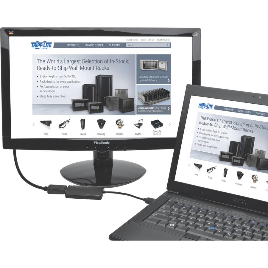 Tripp Lite U344-001-Dp-4K Usb 3.0 Superspeed To 4K Displayport Dual-Monitor External Video Graphics Card Adapter, 512 Mb Sdram