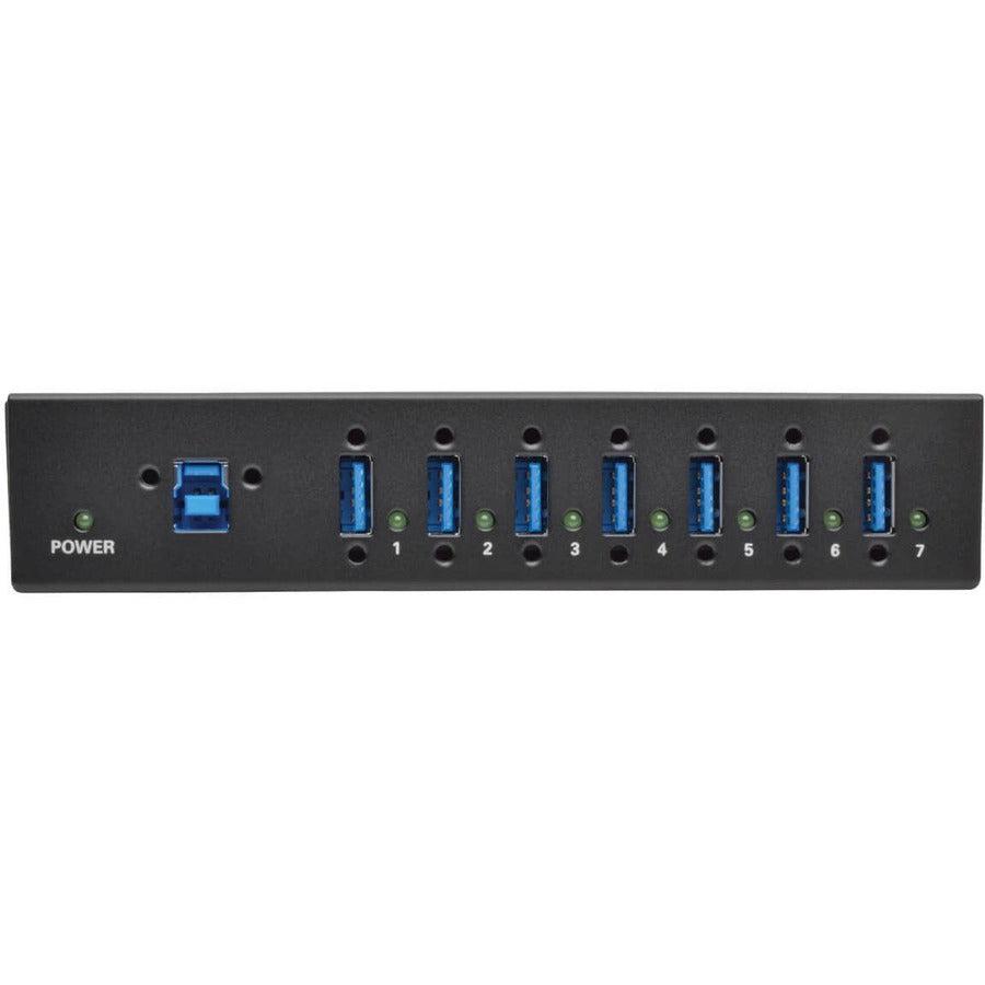 Tripp Lite U360-007-Ind 7-Port Industrial-Grade Usb 3.0 Superspeed Hub - 20 Kv Esd Immunity, Metal Housing, Mountable