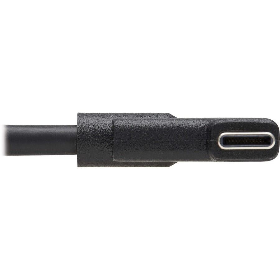 Tripp Lite U420-001-Ra Usb-C Cable (M/M) - Usb 3.2 Gen 1, Thunderbolt 3, 60W Pd Charging, Right-Angle Plug, Black, 1 Ft. (0.3 M)