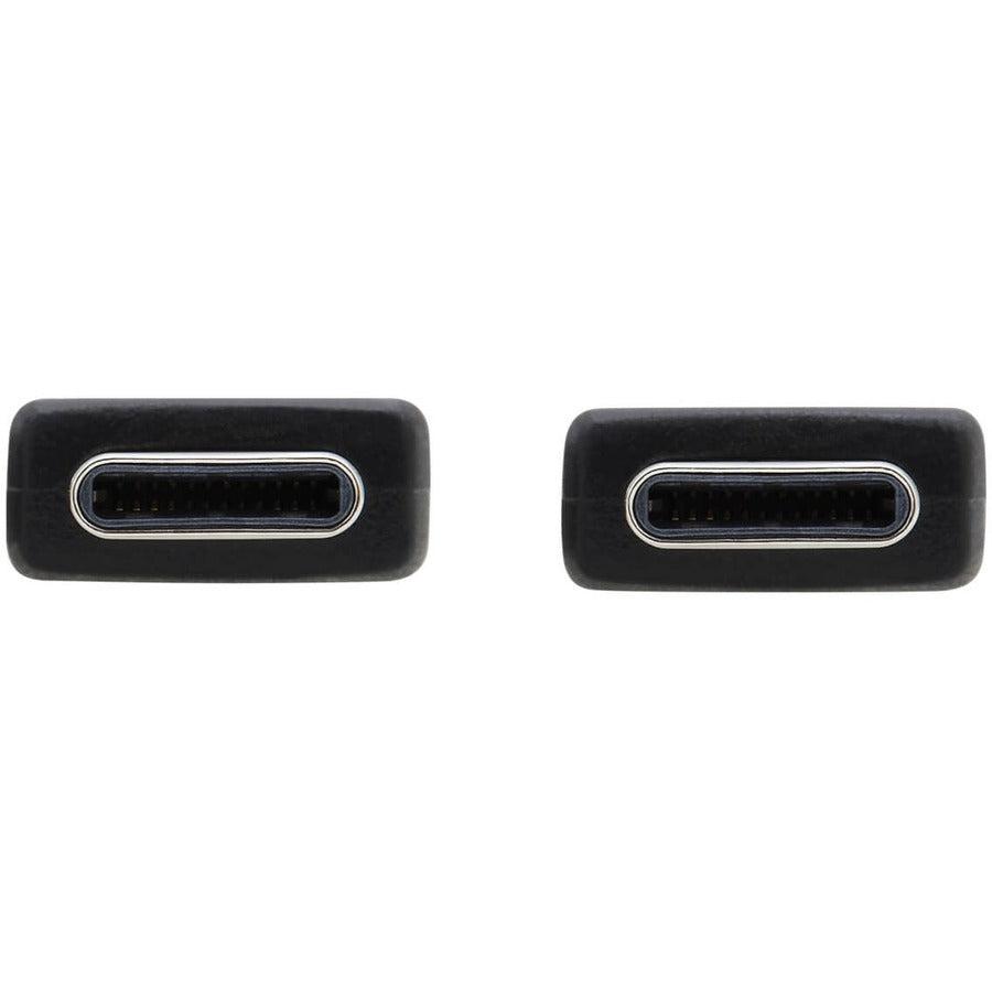 Tripp Lite U420-003-G2-Fl Usb-C Flat Cable (M/M) - Usb 3.1 Gen 2 (10 Gbps), Thunderbolt 3 Compatible, Black, 3 Ft. (0.91 M)