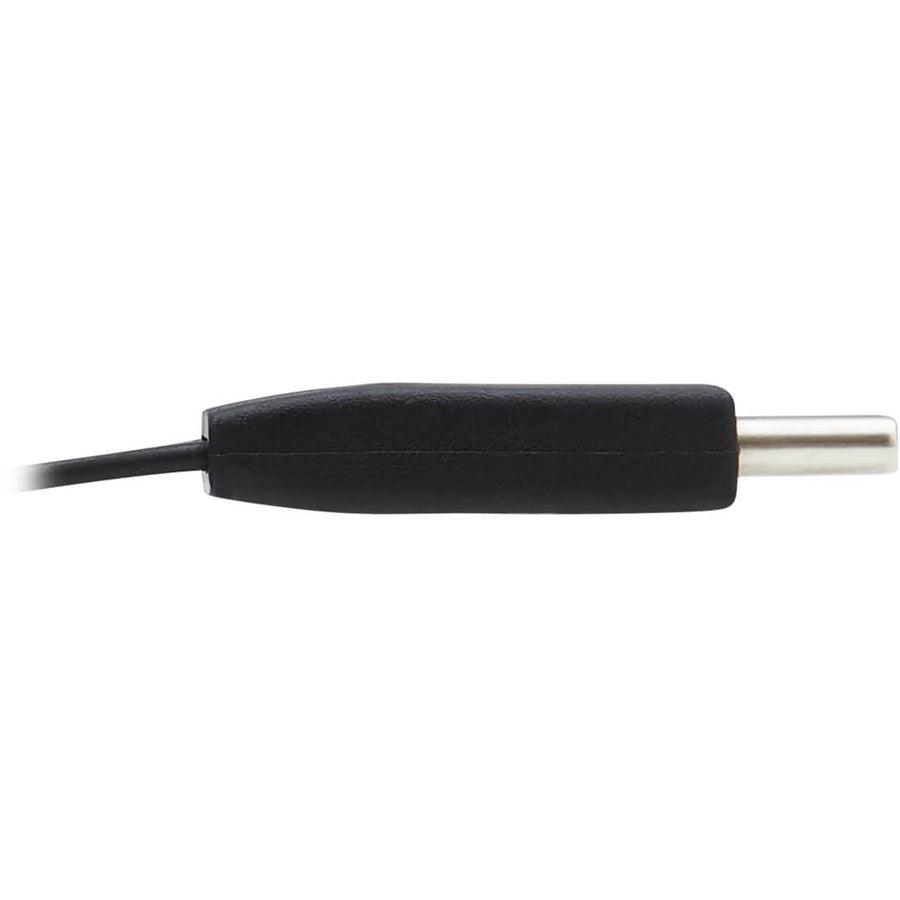 Tripp Lite U420-16N-G25Afl Usb-C Flat Cable (M/M) - Usb 3.1 Gen 2 (10 Gbps), 5A Rating, Thunderbolt 3 Compatible, Black, 16 In. (40.6 Cm)