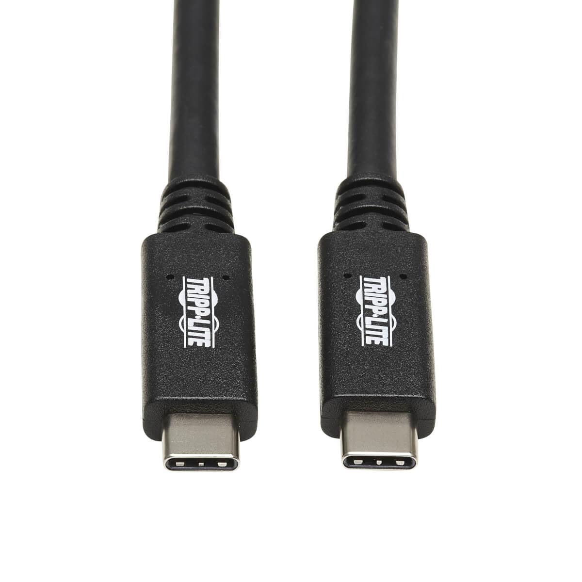 Tripp Lite U420-20N-G2-5A Usb-C Cable (M/M) - Usb 3.1, Gen 2 (10 Gbps), 5A Rating, Thunderbolt 3 Compatible, 20-In. (50.8 Cm)