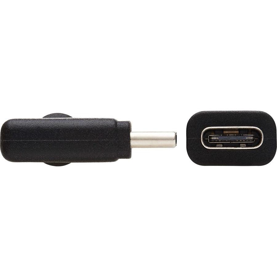 Tripp Lite U421-20N-G2-Ra Usb-C Extension Cable (M/F) - Usb 3.2 Gen 2, Thunderbolt 3, 60W Pd Charging, Right-Angle Plug, Black, 20 In. (0.5 M)