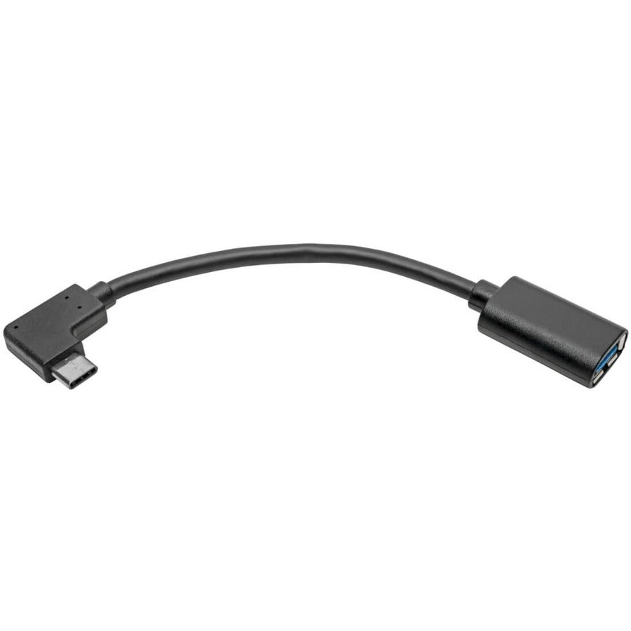 Tripp Lite U428-06N-F-Cra Usb-C To Usb-A Adapter (M/F), Right-Angle C, Usb 3.1 Gen 1 (5 Gbps), Thunderbolt 3 Compatible, 6-In. (15.24 Cm)