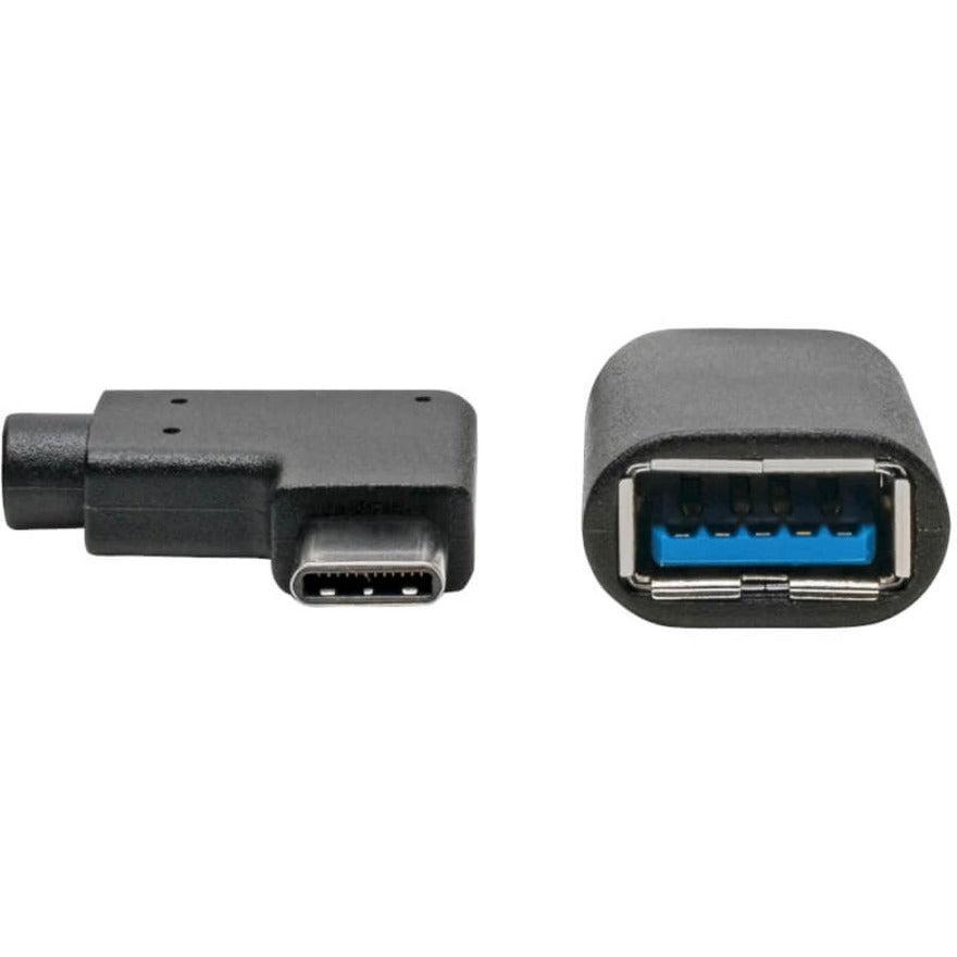 Tripp Lite U428-06N-F-Cra Usb-C To Usb-A Adapter (M/F), Right-Angle C, Usb 3.1 Gen 1 (5 Gbps), Thunderbolt 3 Compatible, 6-In. (15.24 Cm)