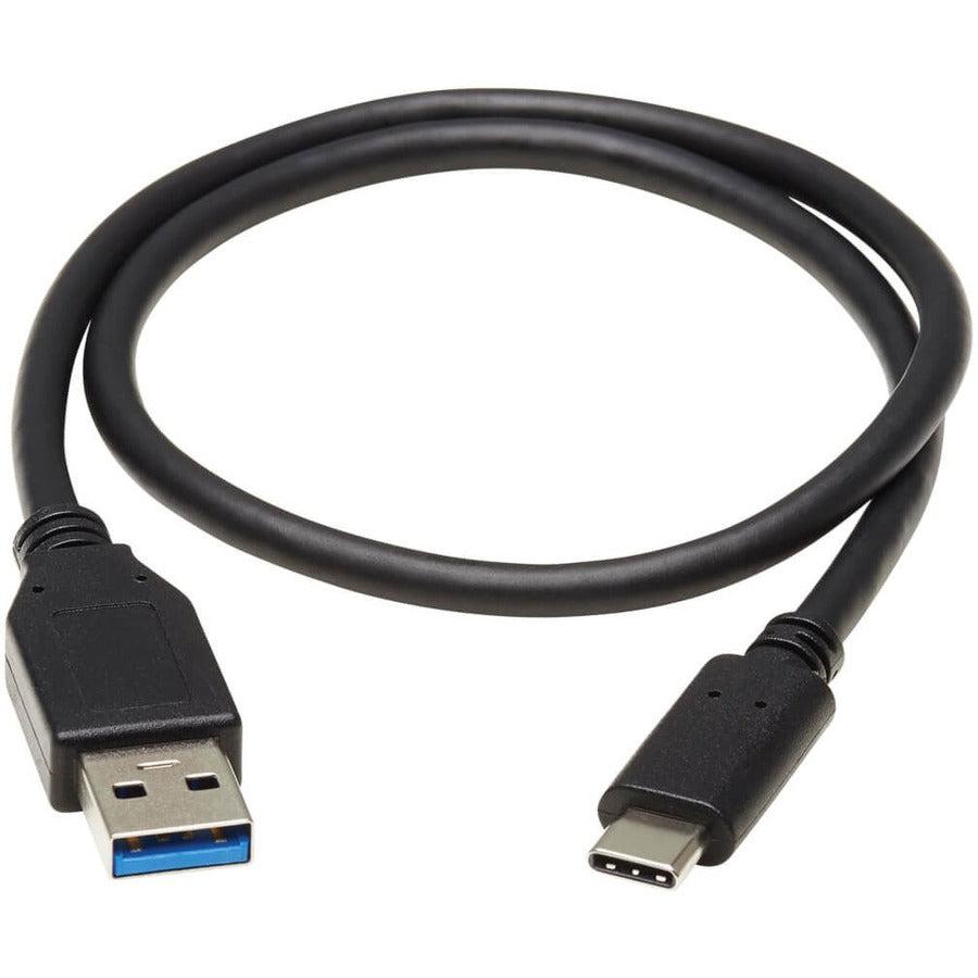 Tripp Lite U428-20N-G2 Usb-C To Usb-A Cable (M/M), Usb 3.1 Gen 2 (10 Gbps), Thunderbolt 3 Compatible, 20-In. (50.8 Cm)