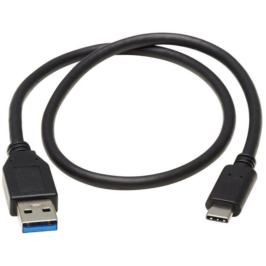 Tripp Lite U428-20N Usb-C To Usb-A Cable (M/M), Usb 3.1 Gen 1 (5 Gbps), Thunderbolt 3 Compatible, 20-In. (50.8 Cm)