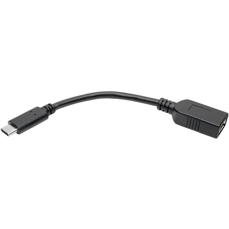 Tripp Lite U428-C6N-F Usb-C To Usb-A Adapter (M/F), Usb 3.1 Gen 1 (5 Gbps), Usb-If Certified, Thunderbolt 3 Compatible, 6-In. (15.24 Cm)