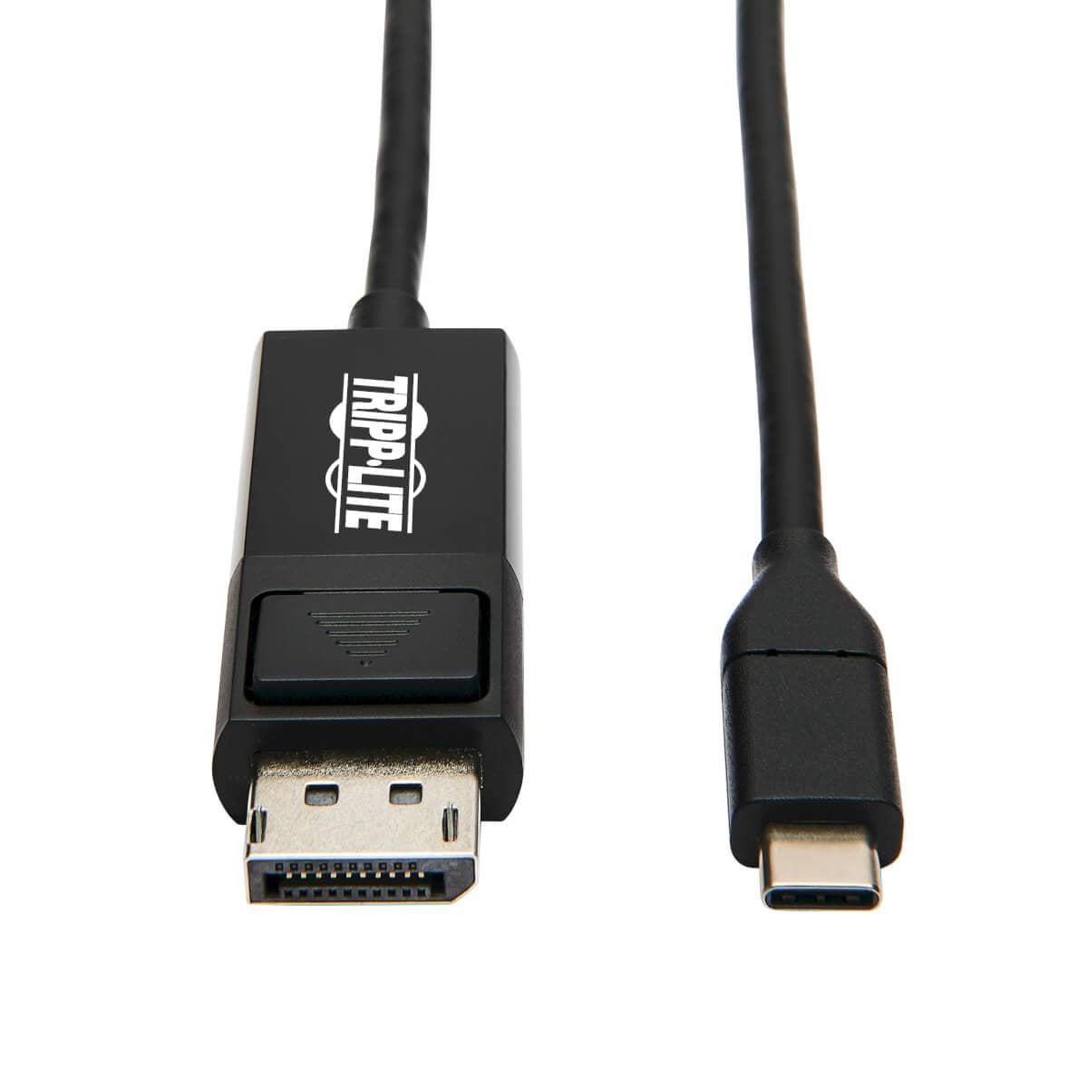 Tripp Lite U444-006-Dp-Be Usb-C To Displayport Adapter Cable (M/M), 4K 60 Hz, Hdr, Locking Dp Connector, 6 Ft. (1.8 M)