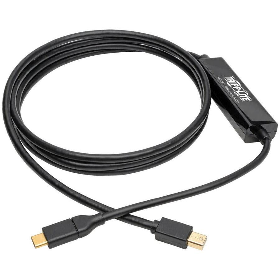 Tripp Lite U444-006-Mdp Usb-C To Mini Displayport Active Adapter Cable (M/M), 4K 60 Hz, Black, 6 Ft. (1.8 M)