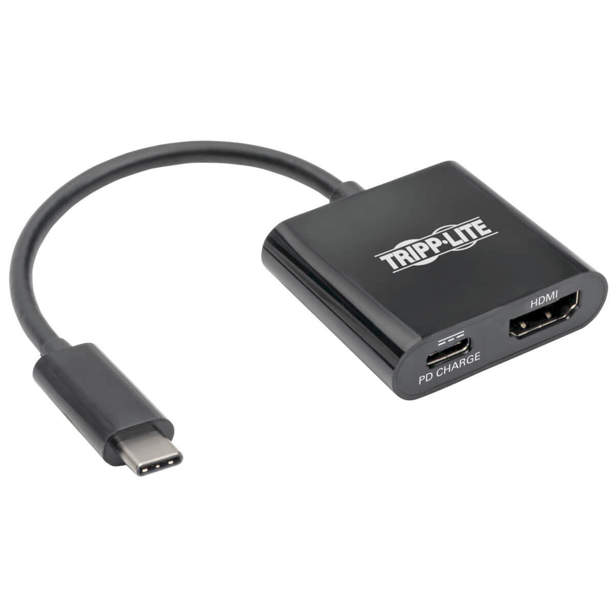 Tripp Lite U444-06N-H4B-C Usb-C To Hdmi Adapter With Pd Charging, Hdcp, Black