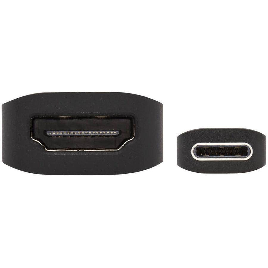 Tripp Lite U444-06N-Hdr4-B Usb-C To Hdmi Active Adapter Cable (M/F), 4K 60 Hz, Hdr, 4:4:4, Dp 1.4 Alt Mode, Hdcp 2.2, Black, 6 In. (15.2 Cm)