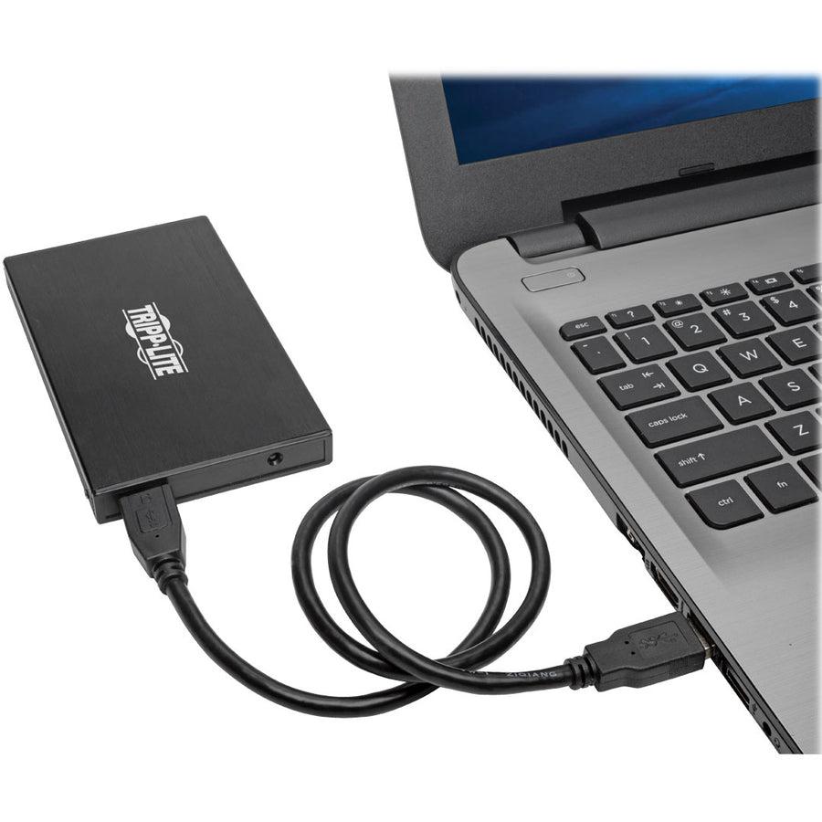Tripp Lite U457-025-Cg2 Usb 3.1 Gen 2 (10 Gbps) 2.5 In. Sata Ssd/Hdd To Usb-C Enclosure Adapter With Uasp Support, Thunderbolt 3 Compatible