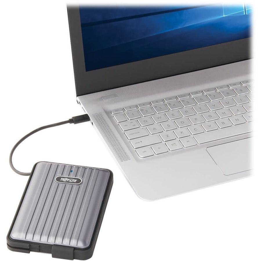 Tripp Lite U457-025-G1-Wpg Usb-C To Sata Ssd/Hdd Enclosure Adapter - Usb 3.1 Gen 1 (5 Gbps), Thunderbolt 3, Ip66 Rated, Uasp