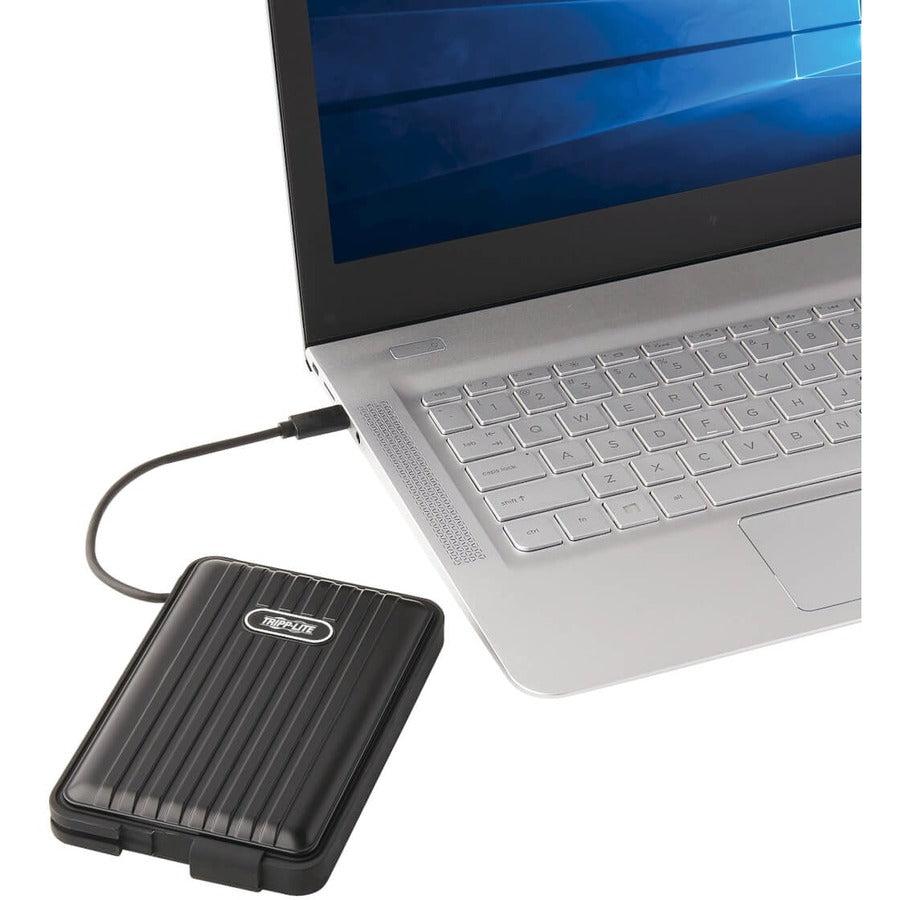 Tripp Lite U457-025-G2-Wpb Usb-C To Sata Ssd/Hdd Enclosure Adapter - Usb 3.1 Gen 2 (10 Gbps), Thunderbolt 3, Ip66 Rated, Uasp