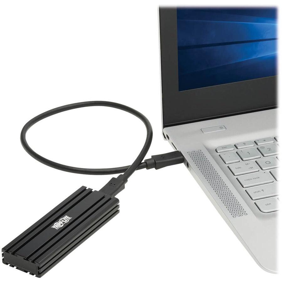 Tripp Lite U457-1M2-Nvmeg2 Usb-C To M.2 Nvme Ssd (M-Key) Enclosure Adapter - Usb 3.1 Gen 2 (10 Gbps), Thunderbolt 3, Uasp