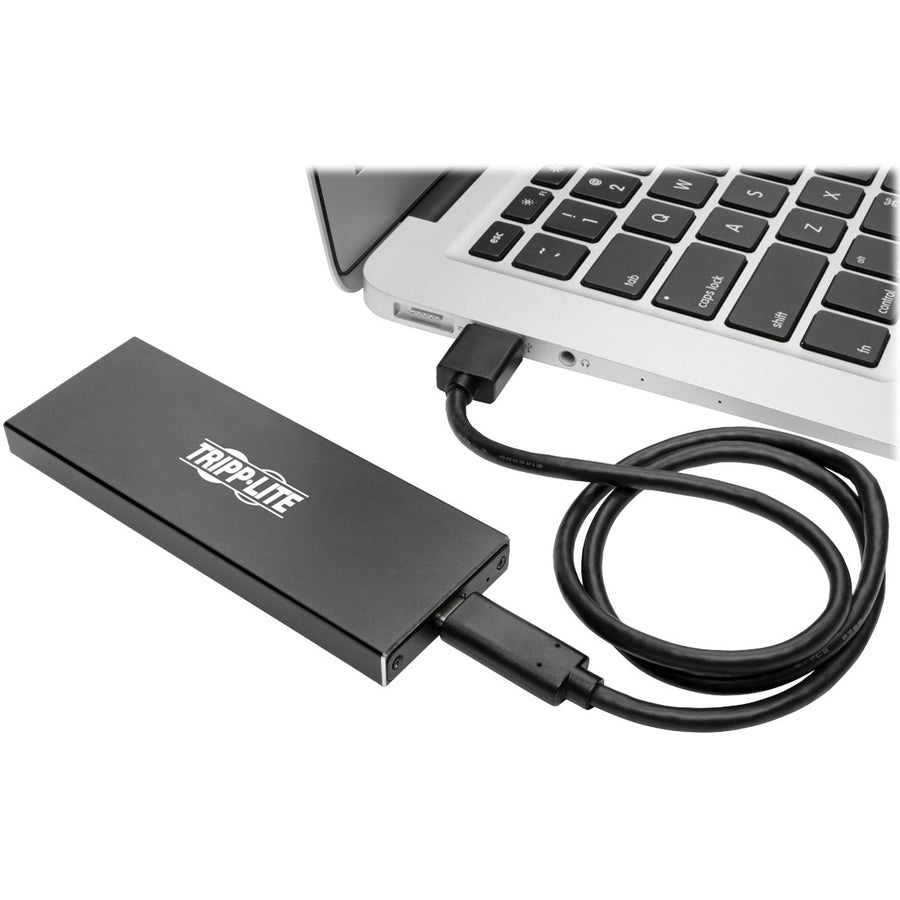 Tripp Lite U457-1M2-Satag2 Usb 3.1 Gen 2 (10 Gbps) Usb-C To M.2 Ngff Sata Ssd (B-Key) Enclosure Adapter With Uasp Support, Thunderbolt™ 3 Compatible