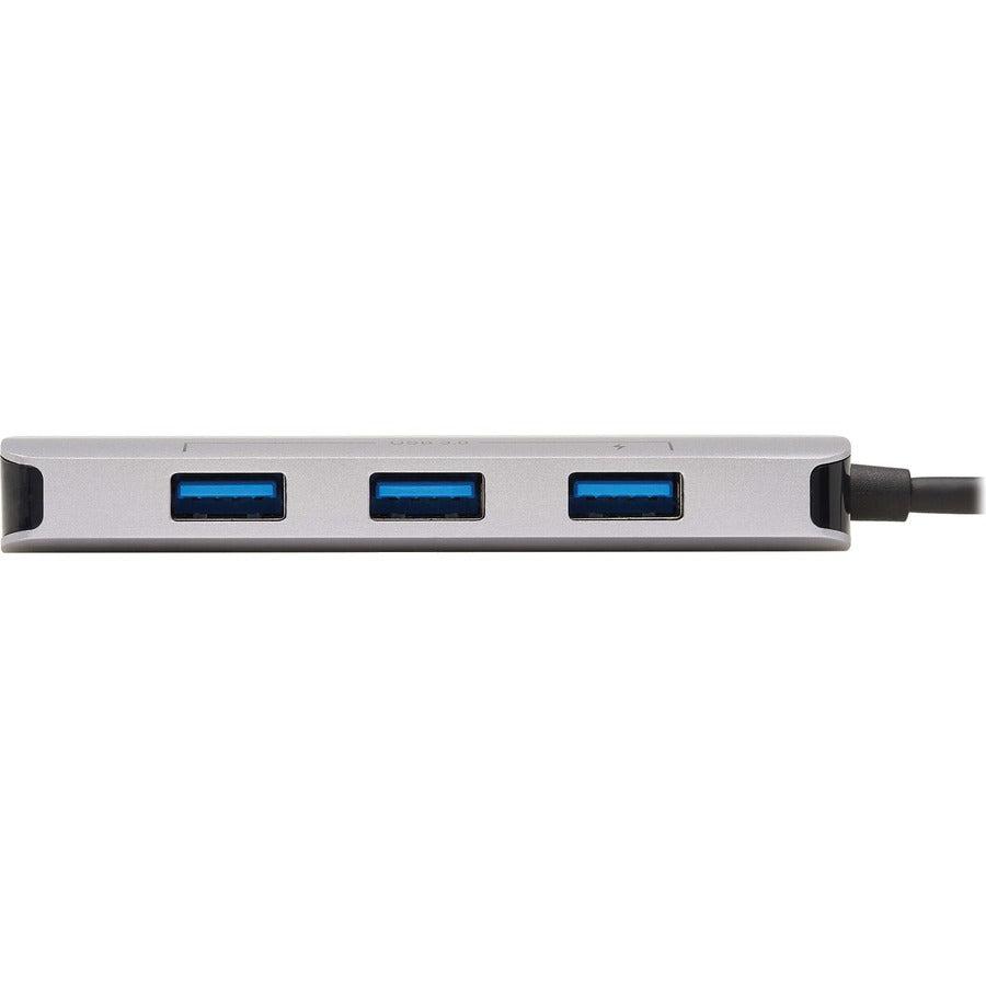 Tripp Lite U460-003-3Agalc 3-Port Usb-C Hub - Usb 3.2 Gen 1, 3 Usb-A Ports, Gbe, Thunderbolt 3, 100W Pd Charging, Aluminum Housing