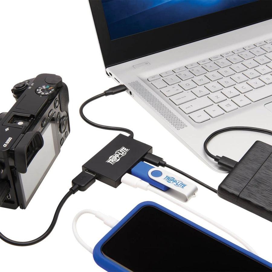 Tripp Lite U460-004-2A2C-2 4-Port Usb-C Hub - Usb 3.1 Gen 2, 10 Gbps, 2 Usb-A & 2 Usb-C Ports, Thunderbolt 3, Aluminum Housing