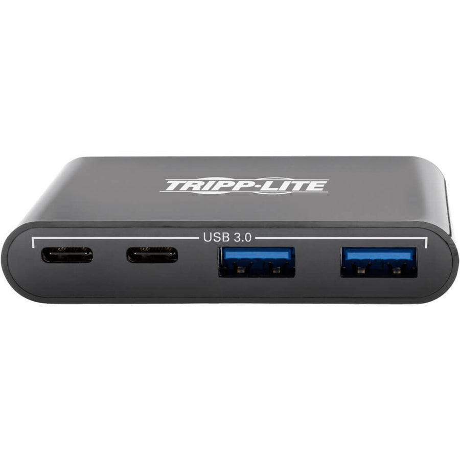 Tripp Lite U460-004-2A2Cb 4-Port Usb-C Hub, Usb C To 2X Usb-A, 2X Usb-C, Usb 3.0, Black