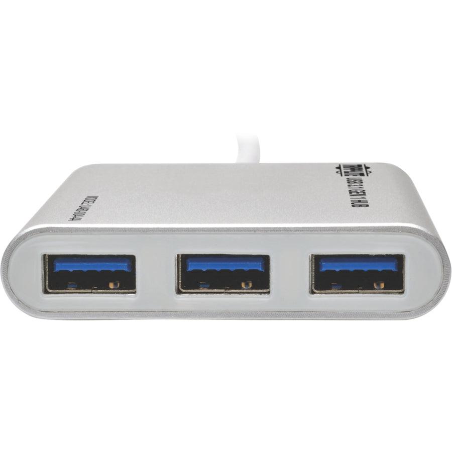 Tripp Lite U460-004-4A 4-Port Usb-C Hub, Usb-C To 4X Usb-A Ports, Usb 3.0, Silver