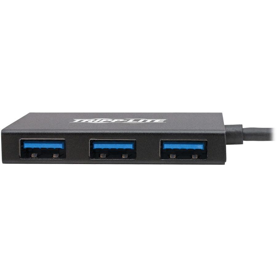 Tripp Lite U460-004-4A-G2 4-Port Usb Hub - Usb 3.1 Gen 2, 10 Gbps, 4 Usb-A Ports, Thunderbolt 3, Aluminum Housing