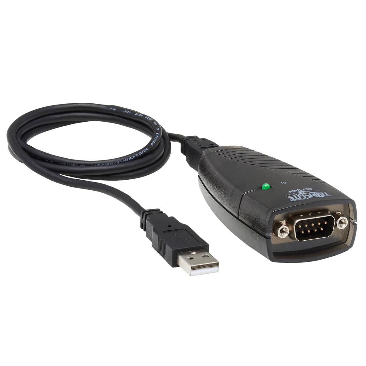Tripp Lite Usa-19Hs Keyspan Usb To Serial Adapter - Usb-A Male To Db9 Rs232 Male, 3 Ft. (0.91 M), Taa