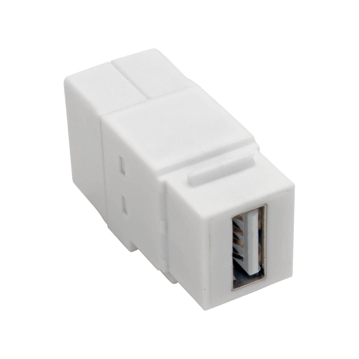 Tripp Lite Usb 2.0 All-In-One Keystone/Panel Mount Coupler (F/F), White