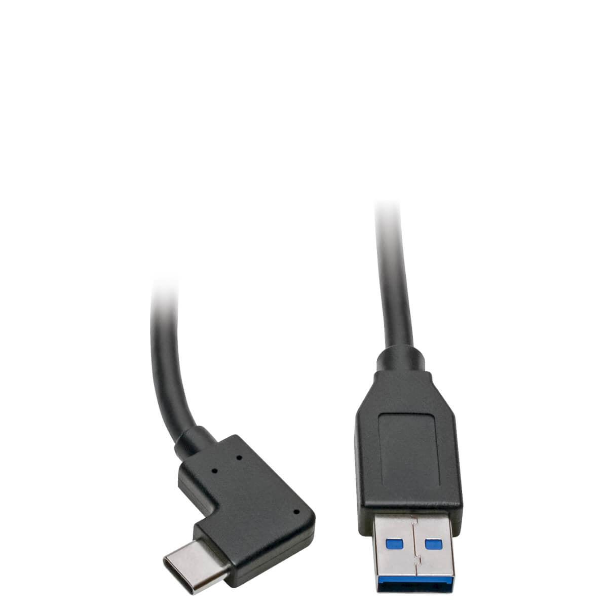 Tripp Lite Usb Type-C To Usb Type-A Cable (M/M) - Right Angle, 3.1, 5 Gbps, Gen 1, Thunderbolt 3, 0.91 M