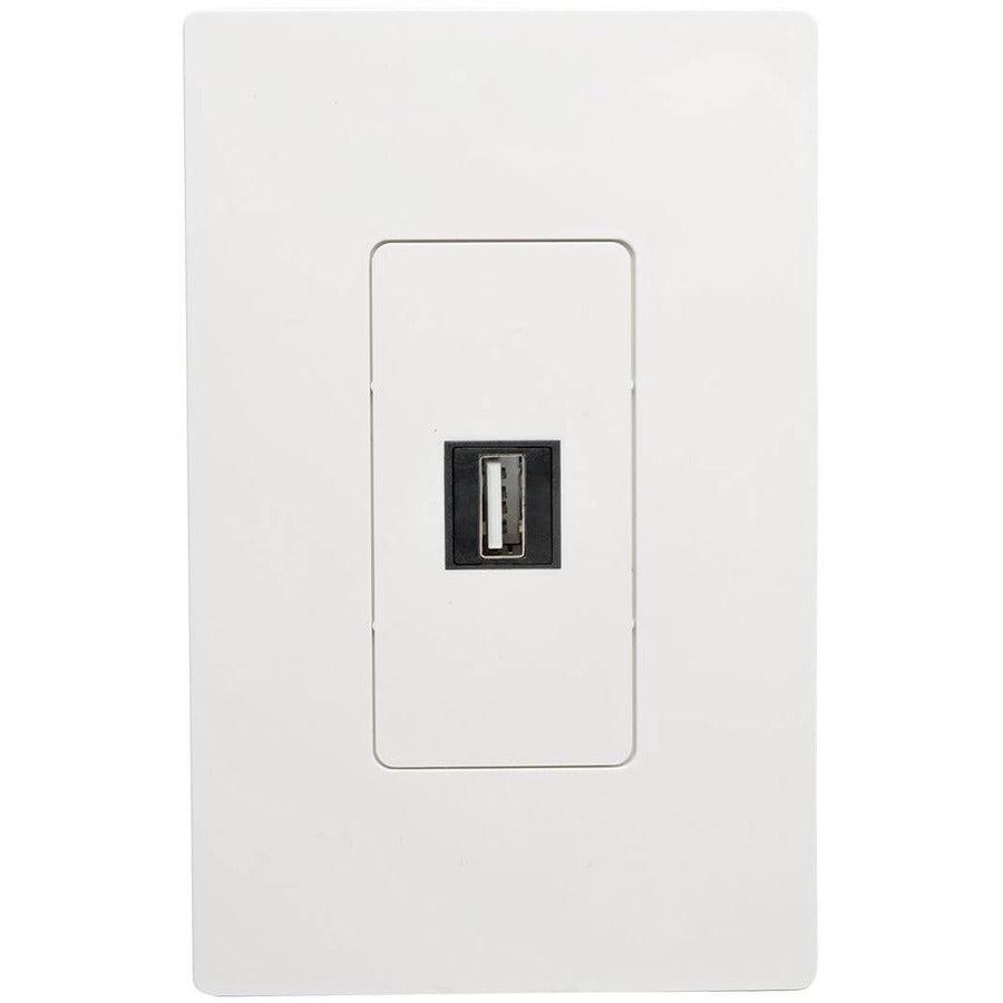 Tripp Lite Usb 2.0 All-In-One Keystone/Panel Mount Angled Coupler (F/F), Black