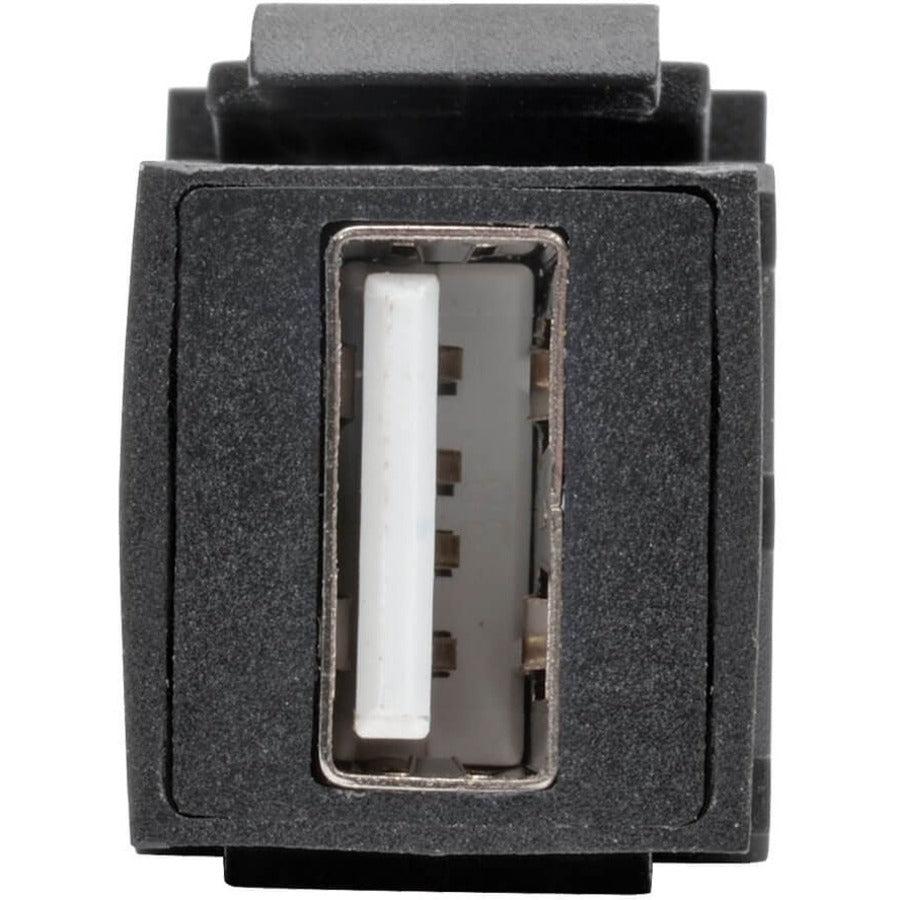 Tripp Lite Usb 2.0 All-In-One Keystone/Panel Mount Coupler (F/F), Black