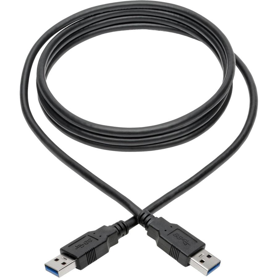 Tripp Lite Usb 3.0 Superspeed A/A Cable For Usb 3.0 All-In-One Keystone/Panel Mount Couplers (M/M), Black, 1.83 M