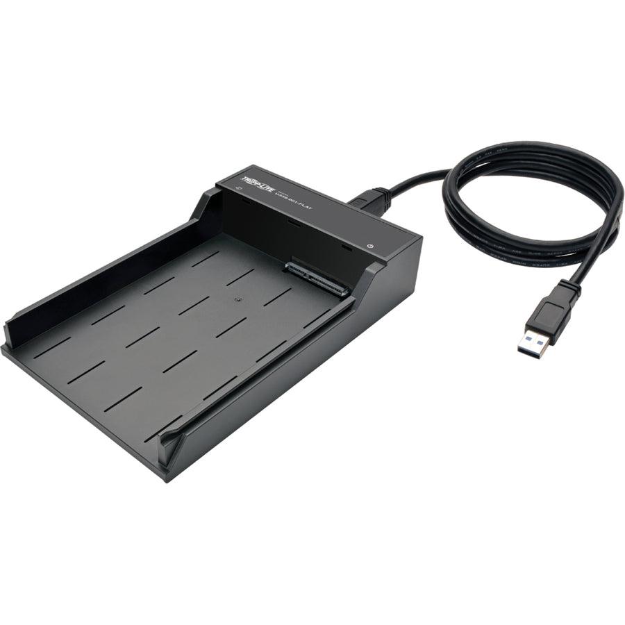 Tripp Lite Usb 3.0 To Sata Hard Drive Lay-Flat Enclosure For 3.5-In. Hdd And Ssd