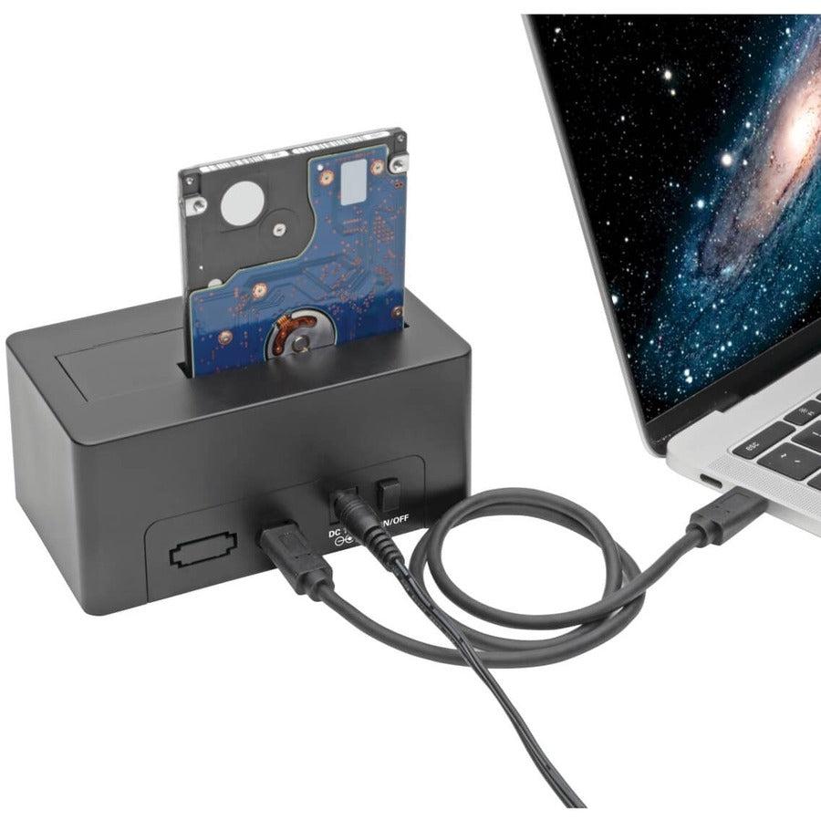 Tripp Lite Usb 3.1 Type-C To Sata Quick Dock, 10 Gbps, 2.5 And 3.5 In. Hdd/Sdd, Thunderbolt 3 Compatible