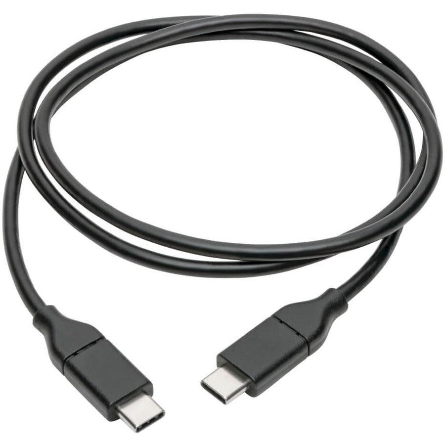 Tripp Lite Usb Type-C To Usb Type-C Cable (M/M) - 2.0, 3A Rating, Usb-If Certified, Thunderbolt 3, 0.91 M