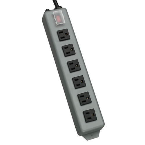 Tripp Lite Waber Industrial Power Strip - 6 Right-Angle Outlets 15ft Cord | TecISoft UL24RA-15