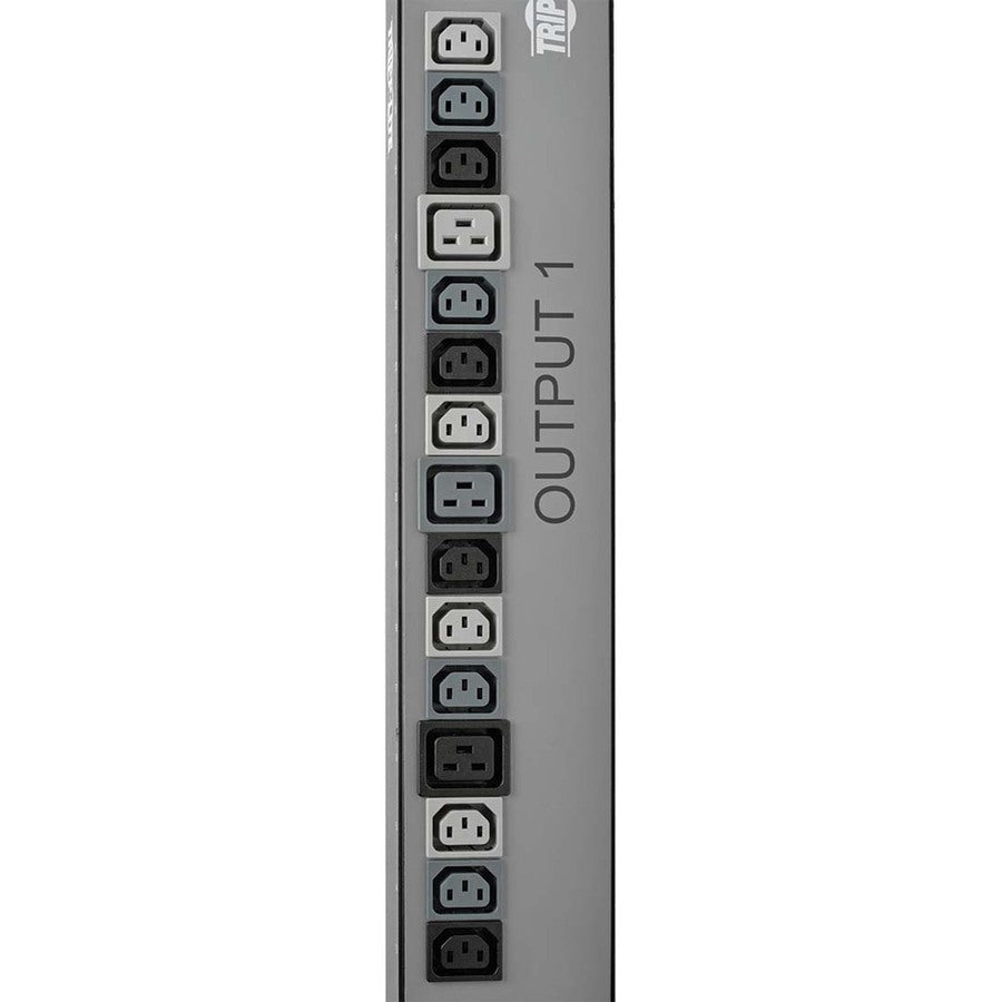 Tripp Lite by Eaton PDU 3-Phase Vertical Strip ATS 208V 17.3kW 42 C13; 12 C19 0URM PDU3V602D354A