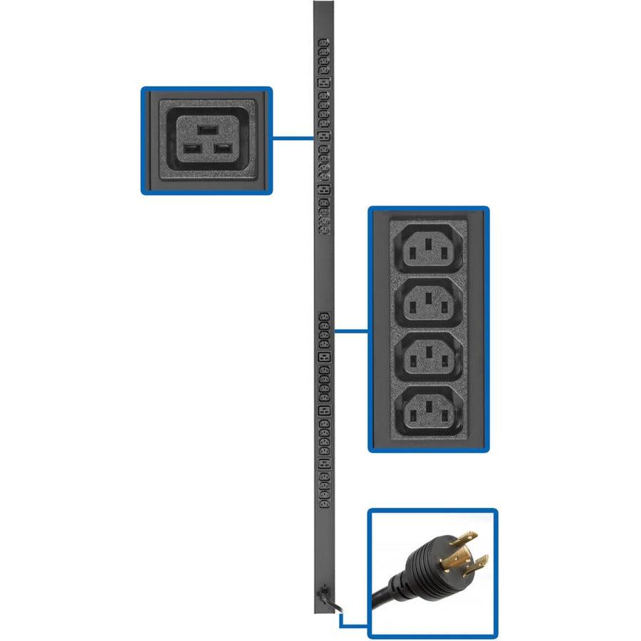 Tripp Lite series 3.7kW 208/230V Single-Phase Basic PDU - Eaton PDUV20HVL6-72