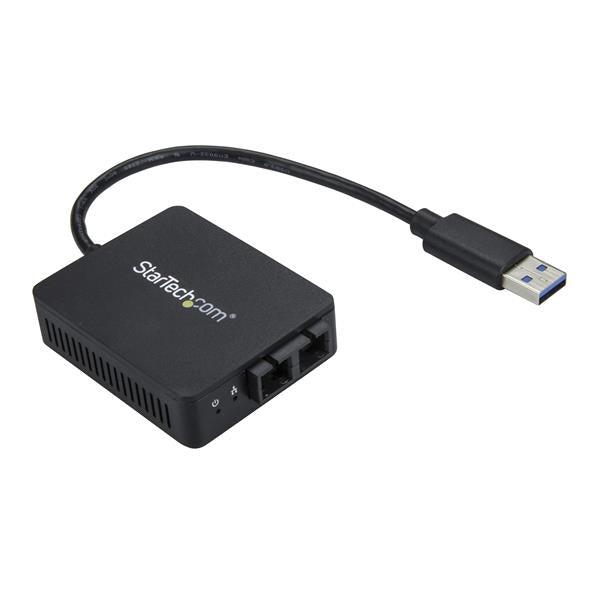 USB 3.0 to Fiber Optic Converter - 1000Base-SX SC | StarTech US1GA30SXSC
