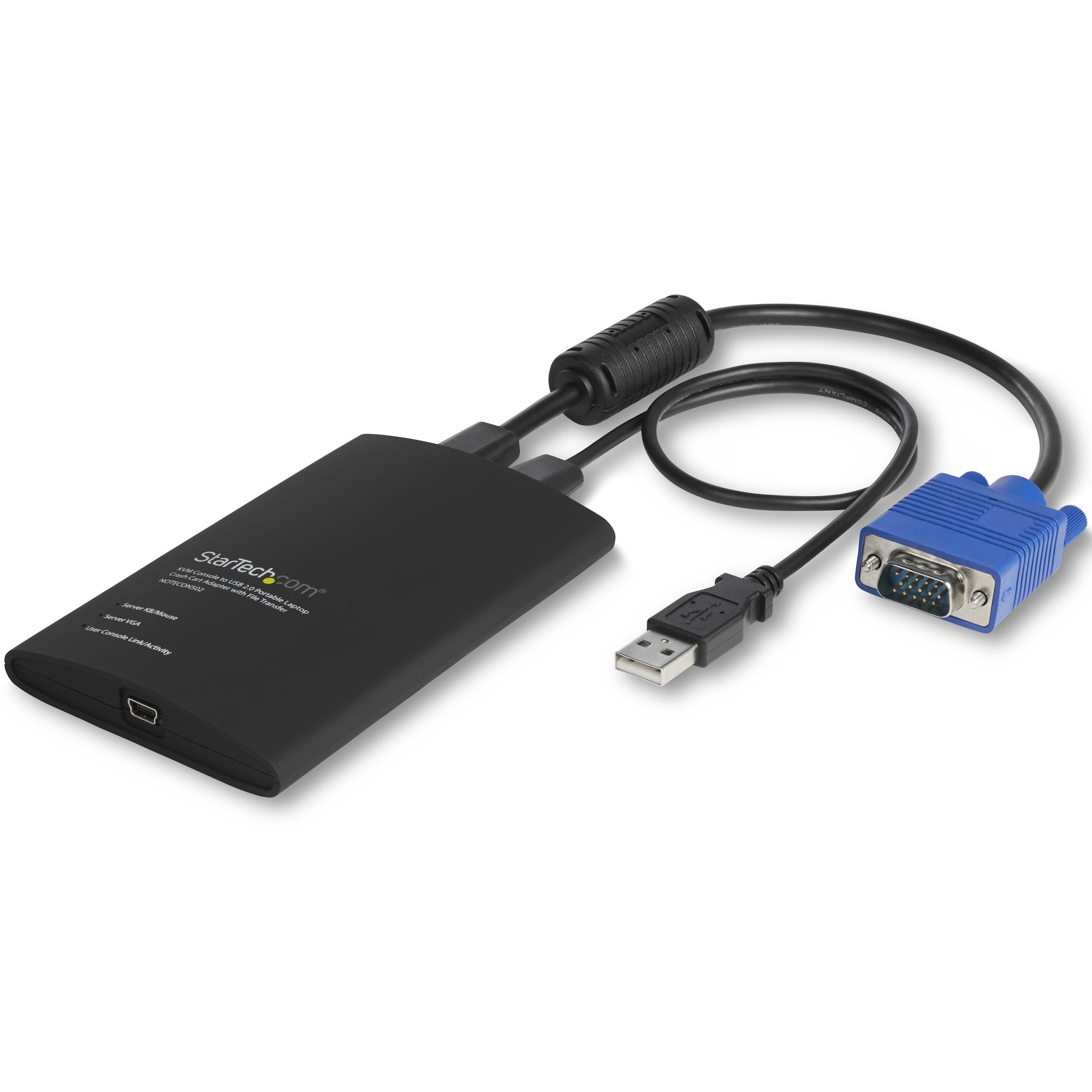 USB Crash Cart Adapter StarTech KVM Console File Transfer Video Capture TAA Compliant NOTECONS02