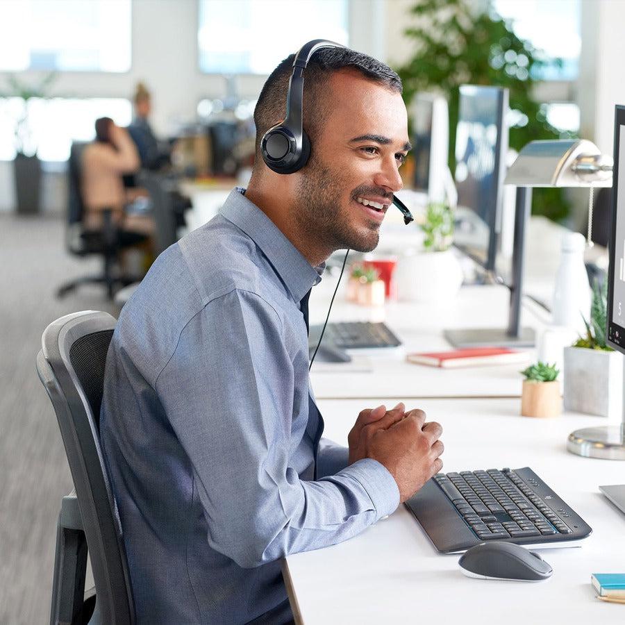 USB Headset Computer - Professional Noise Canceling Mic | Logitech 981-000014
