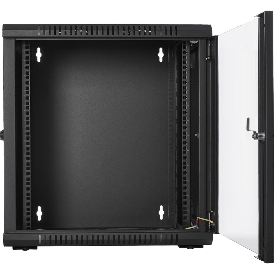 V7 12U Rack Wall Mount Glass Door Enclosure RMWC12UG450-1N