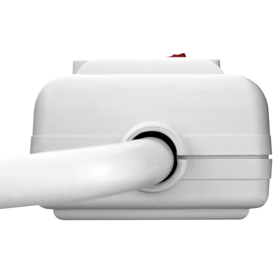 V7 7-Outlet Surge Protector, 12 ft cord, 1050 Joules - White SA0712W-9N6