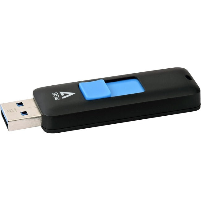 V7 8GB USB 3.0 Flash Drive - With Retractable USB connector VF38GAR-3N