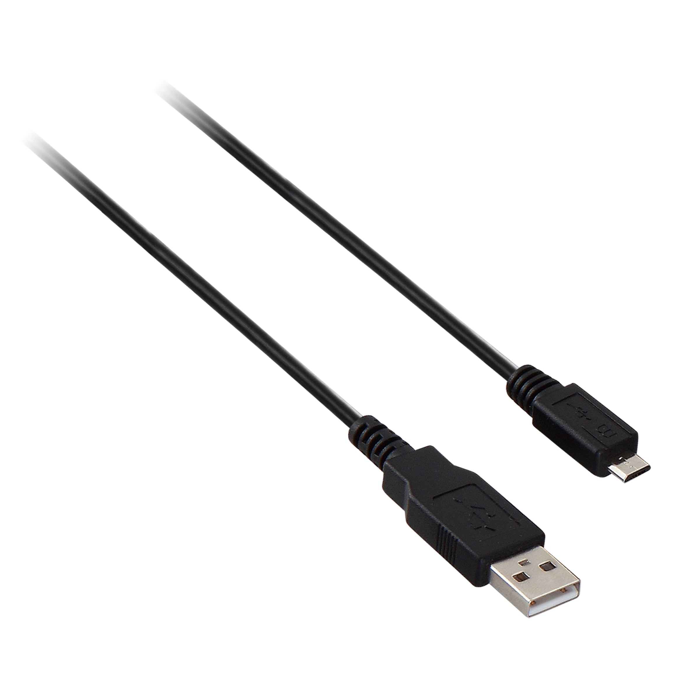 V7 Black USB Cable USB 2.0 A Male to Micro USB Male 1m 3.3ft V7E2USB2AMCB-01M